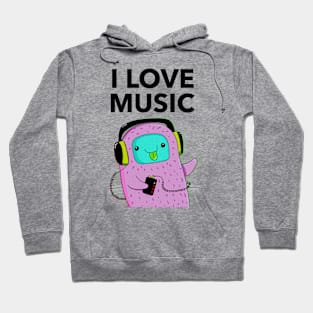 I Love Music Hoodie